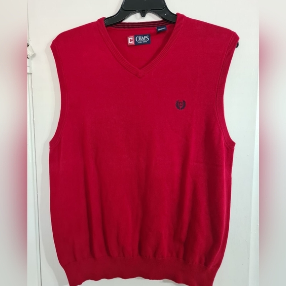 Stretch Knit Solid Red Tank Top Excellent Condition (Size L) - Picture 1 of 4